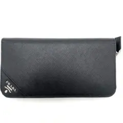 【超美品】PRADA プラダ サフィアーノメタル 長財布 2ML317 三角ロゴ