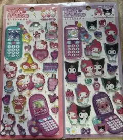 平成ハッピーフォン マイメロクロミ キティ シール