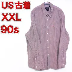 IZOD ストライプシャツ XL 2XL 90s 90年代ディッキーズ ラルフ