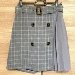 INGNI ベルト付き グレーチェックミニスカート M