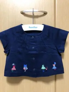 未使用 ファミリア 即完売 刺繍 レア カーディガン ボレロ トップス