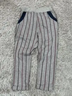 ズッパディズッカ　グレージュストライプパンツ　120