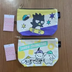 ばつ丸 サンリオキャラクターズポーチ 2個セット