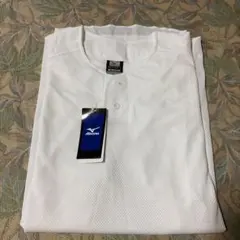 Mizuno ベースボールシャツ メッシュホワイト