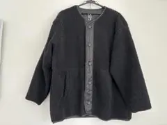 ボアジャケット ブラック　オーバーサイズ　LAKOLE Lサイズ