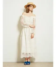 Lilybrown リリーブラウン 人気 完売 レース オフショル ワンピース