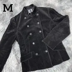 【Hiroko BIS】ブラック コーデュロイ テーラードジャケット M～L相当