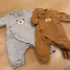 ベビー　ロンパース　70 ユニクロ　セット　キルティング