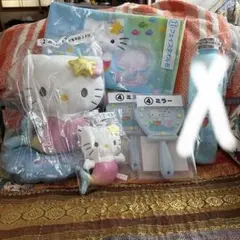 香*茶様 ハローキティ 当たりくじ 置き時計 ウォーターボトル フェイス