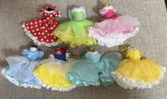 ディズニープリンセス ドレスモチーフ　スマホクリーナー　7個セット