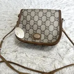 【希少】GUCCI グッチ　ミニショルダーバッグ　GG柄　斜め掛け　PVCのサムネイル