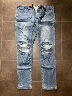 coen ライトブルー　スキニーデニム