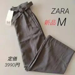 新品 ZARAザラ ワイドパンツ レディースM
