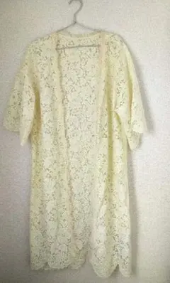 美品!! イエナ 総レースカーディガン アイボリー