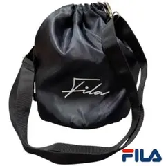 FILA ブラック 巾着ショルダーバッグ