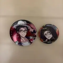 ツイステ　トレイ・クローバー　缶バッチ　2個セット　寮服・式典服