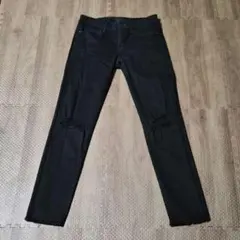 UNIQLO＊ウルトラストレッチスキニー　ダメージ加工　ブラック　Size22