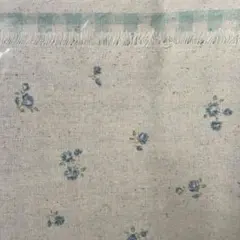 小花柄 綿麻生地 約110cm x 160cm
