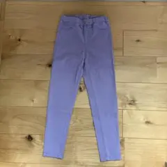 GU ジーユー　ラベンダー ストレッチパンツ　スキニーパンツ 120