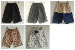 130と120 ハーフパンツ 5枚