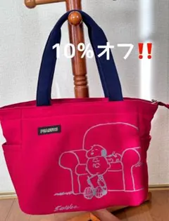 PEANUTS スヌーピー トートバッグ 赤