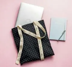 ドット柄 トートバッグ