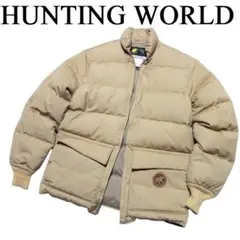 90s USA製 ハンティングワールド ダウンジャケット 38 ベージュ メンズ