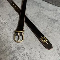 オーダー品 スタッズベルト ミッスーリ シルバー ニッケル 24㎜ spread
