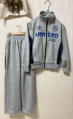 アンブロ umbro グレー ジャージ 上下セット キッズ デサント 150