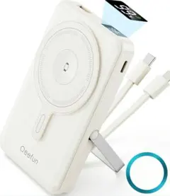 新品未使用✨️ モバイルバッテリー 10000mAh ケーブル内臓のサムネイル