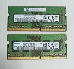Samsung DDR4 PC-2400T 8GB 4GB×2枚 メモリ