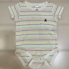 baby GAP マルチボーダー ロンパース 3-6months