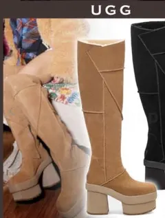 限定 UGG × Ray BEAMS ロング厚底ブーツ 23cm 箱あり 美品