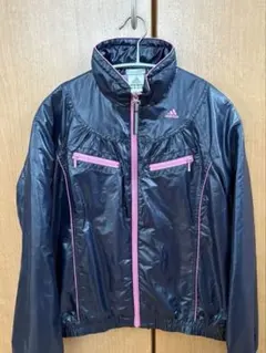 adidas ウィンドブレーカー ネイビー/ピンク