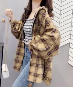 miniministore オーバーサイズ チェックシャツ