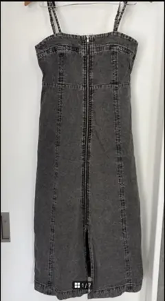 フロントジップ デニム キャミワンピースのサムネイル