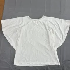 ホワイト フレアスリーブ Tシャツのサムネイル