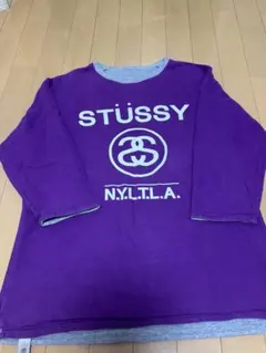 STÜSSY ロゴ入り長袖カットソー リバーシブル