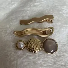 ゴールド ヘアピン 3個セット