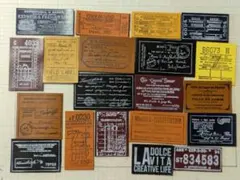 革タグ　A−56　ラベル　ワンポイント　レザー　スタンプ　20枚