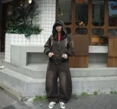 HeiseiLogobuggybalnDenimbrown M pants M