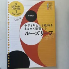中学1年生の5教科をまとめて整理する ルーズリーフ 改訂版のサムネイル
