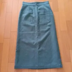スローブイエナ　ロングタイトスカート グリーン