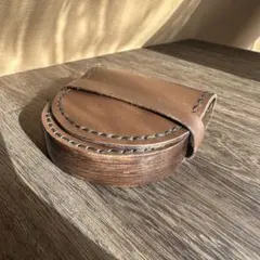 本革馬蹄型コインケース 小物入れ ハンドメイド オリジナル