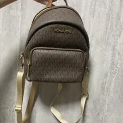 マイケルコース キルティング ミニリュック 2WAY ベージュ ゴールド 