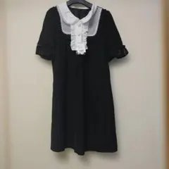 新品 PANSEE DE BOUQUET ミニワンピース レース襟 フリル袖