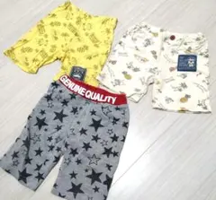 °§♥‥　アンパンマン　&　星柄　半ズボンまとめ売り　❨3枚Set❩　‥♥§°