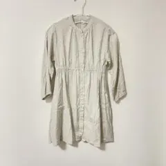 アプレレクール ドット柄 ウエストゴム チュニックワンピース 長袖 120