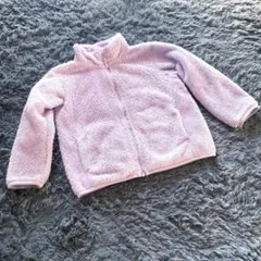 ユニクロ ボアジャケット パープル 110cm