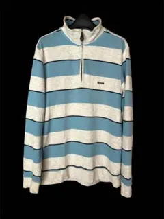Kent IN TRADITION サンホーキン綿 ハーフジップ ボーダーのサムネイル